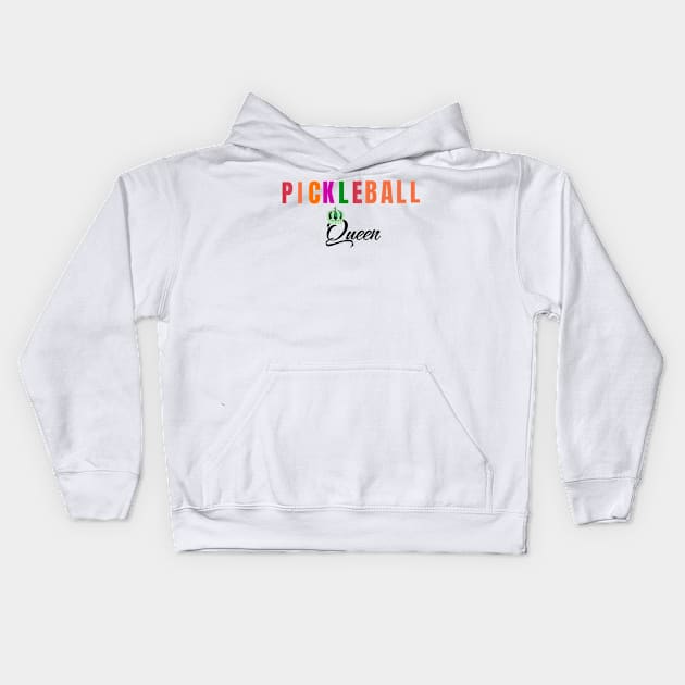 Pickleball Queen Kids Hoodie by VisionDesigner